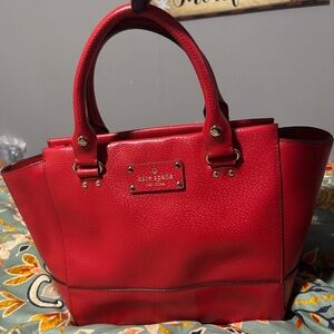 Kate Spade Cherry Red Tote Bag